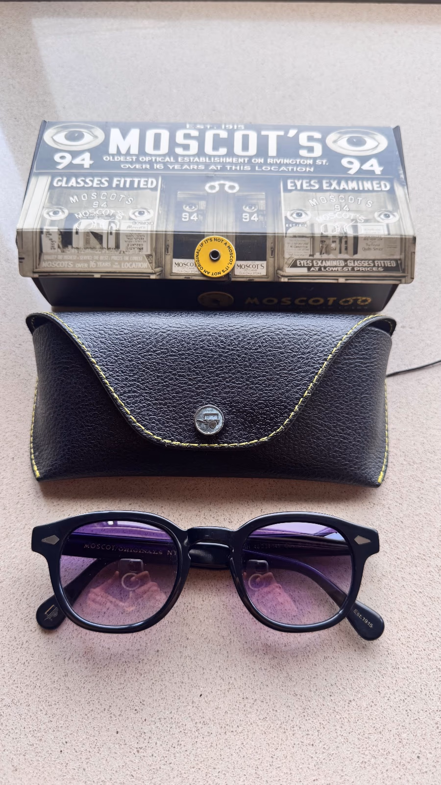 Moscot Black Frame Sunglasses 46mm, photo 3
