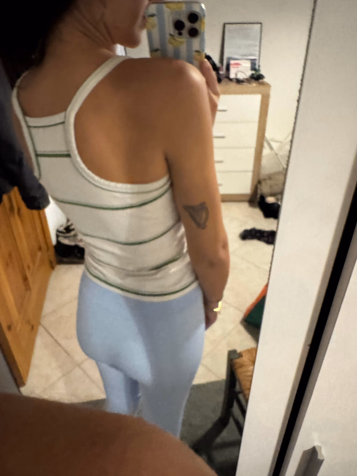 Reebok green stripe vest top, photo 3