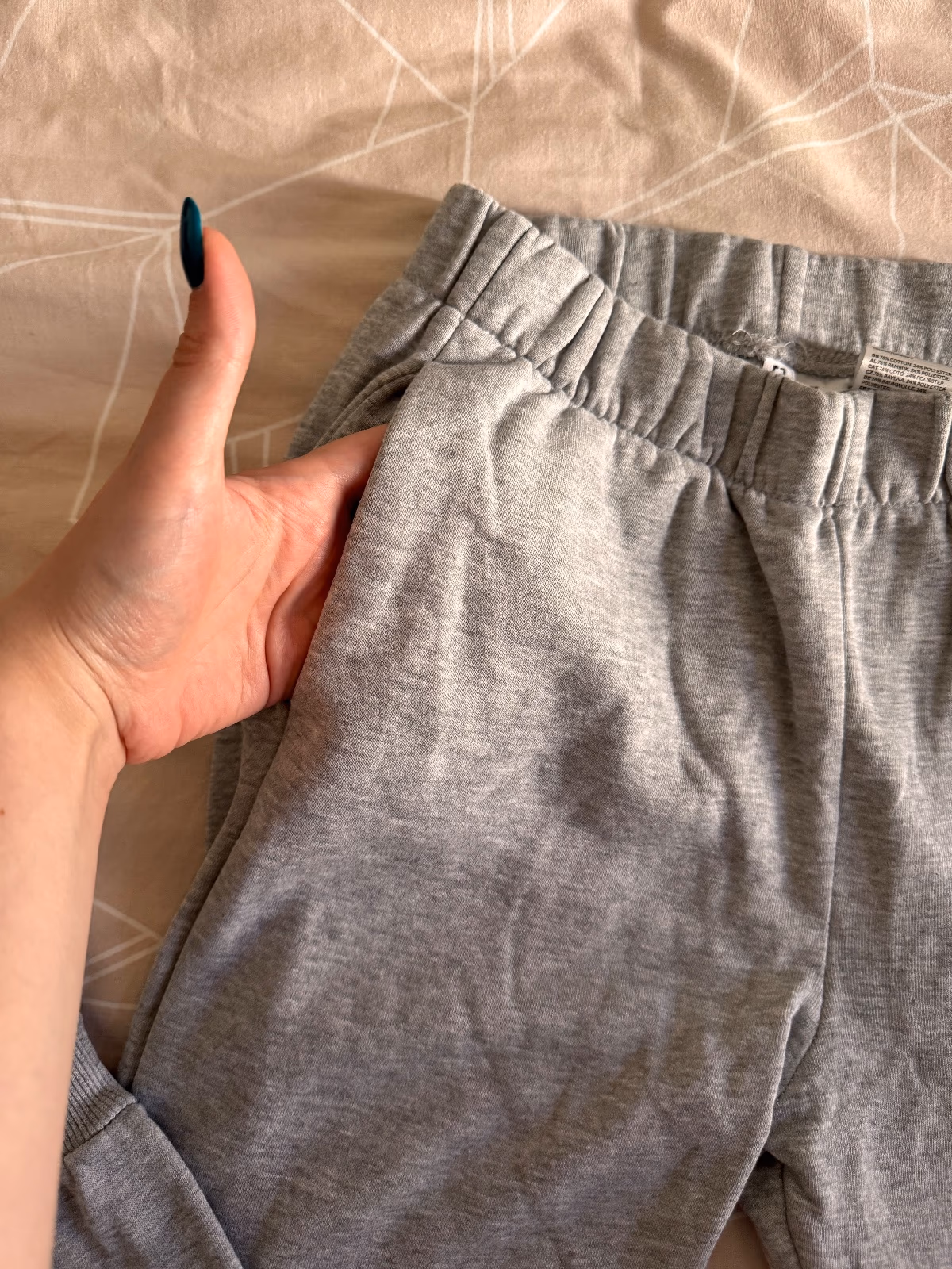 H&M grey cotton joggers, photo 2