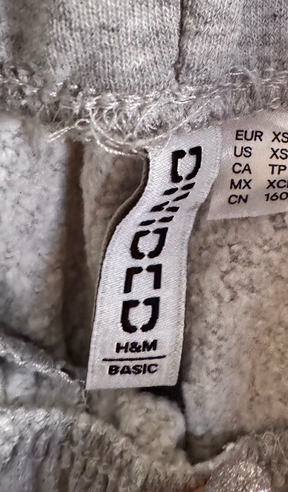 H&M grey cotton joggers, photo 4