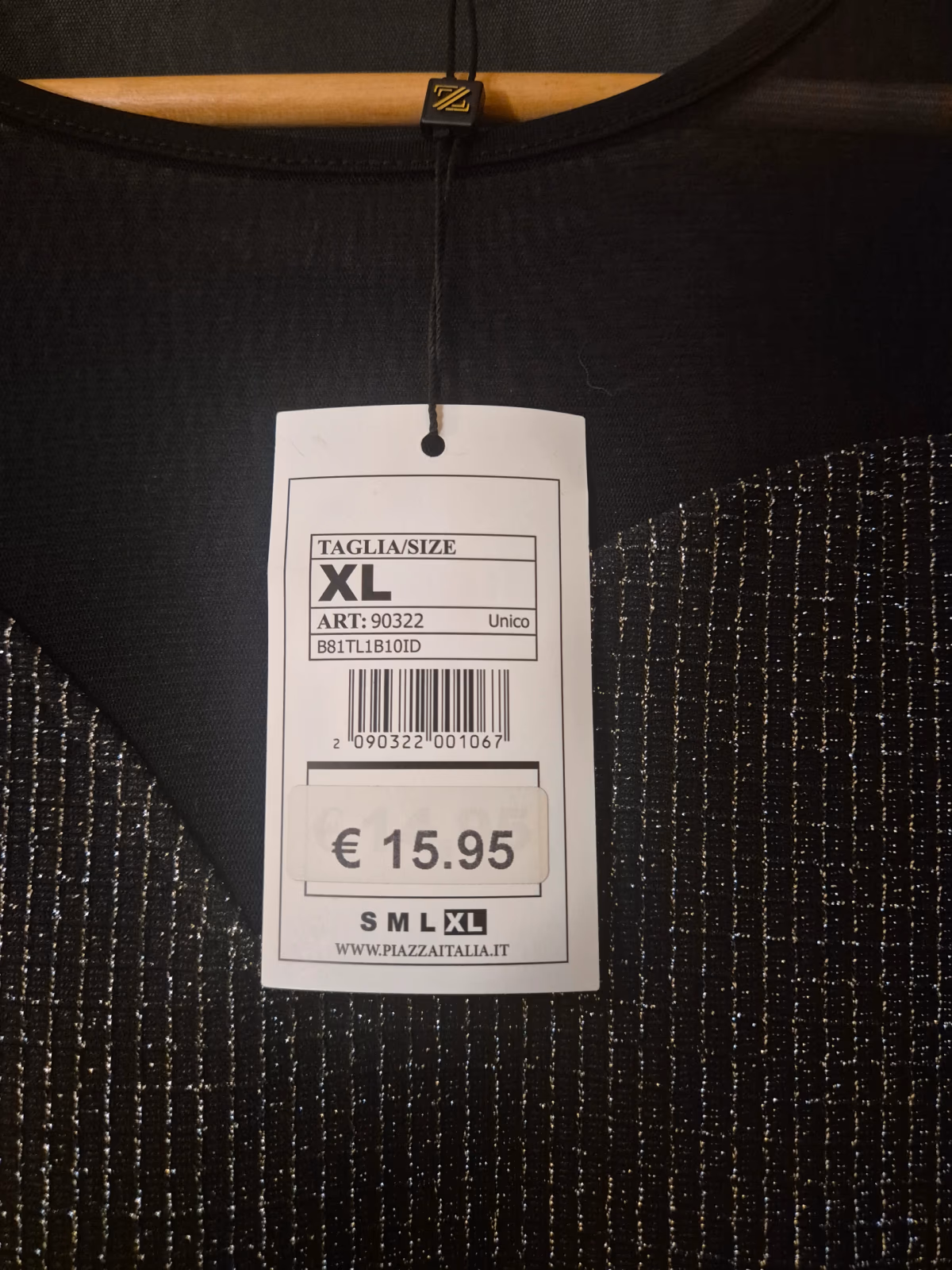 Piazza Italia Sheer Mesh & Metallic Sparkle Sleeveless Bodysuit , photo 2