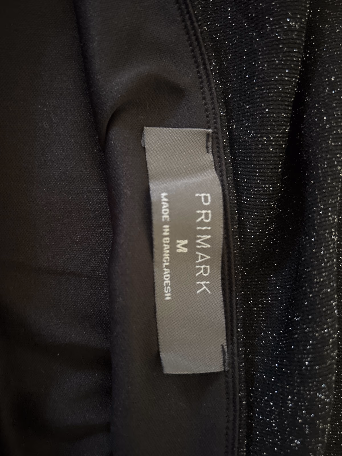 Top halter negro con purpurina, foto 3