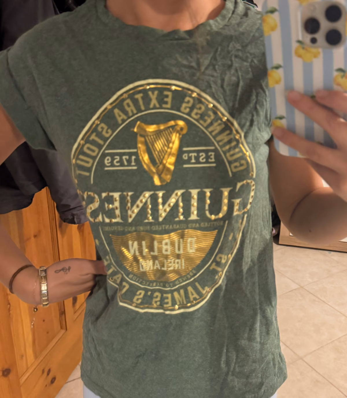 Green Guinness graphic t-shirt, photo 3