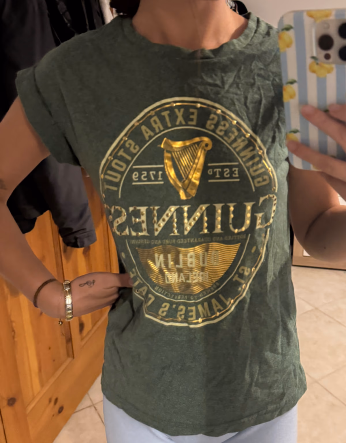 Green Guinness graphic t-shirt, photo 2