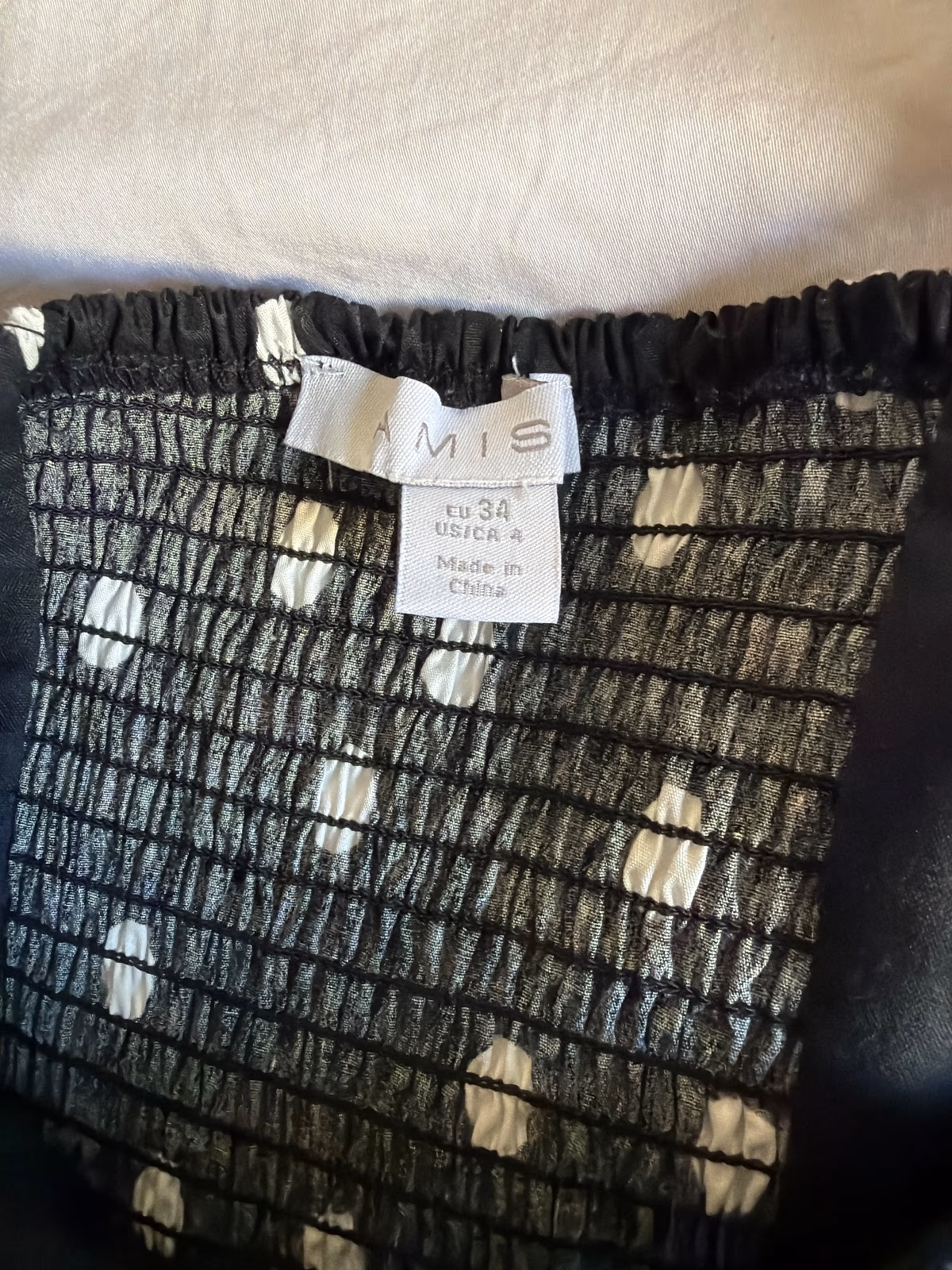Abito midi nero a pois, foto 4