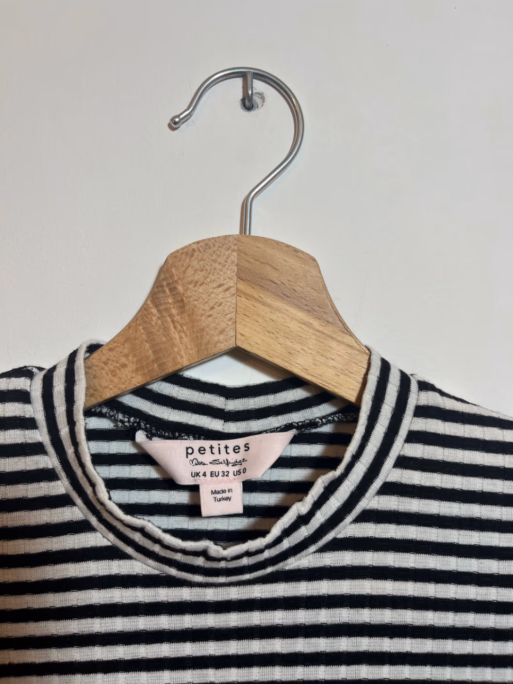Striped Ribbed Mock Neck Top, photo 2