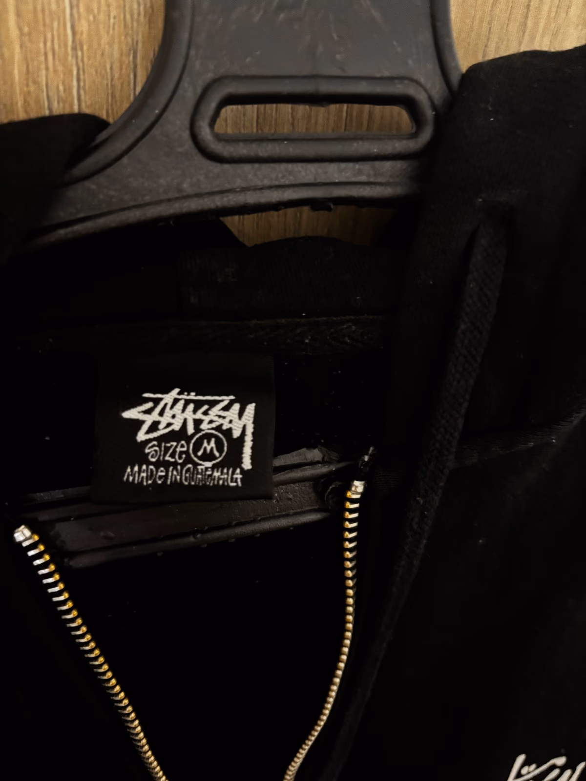 Stüssy Black Zip-Up Hoodie, photo 3