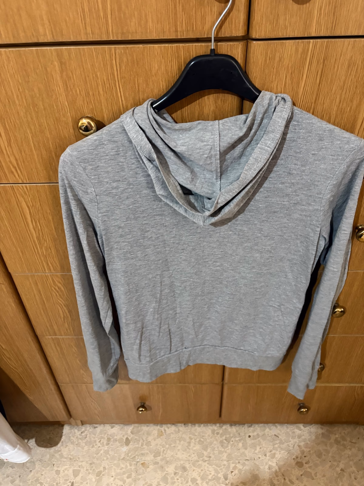 Grey Lightweight Zip Up Hoodie, photo 2