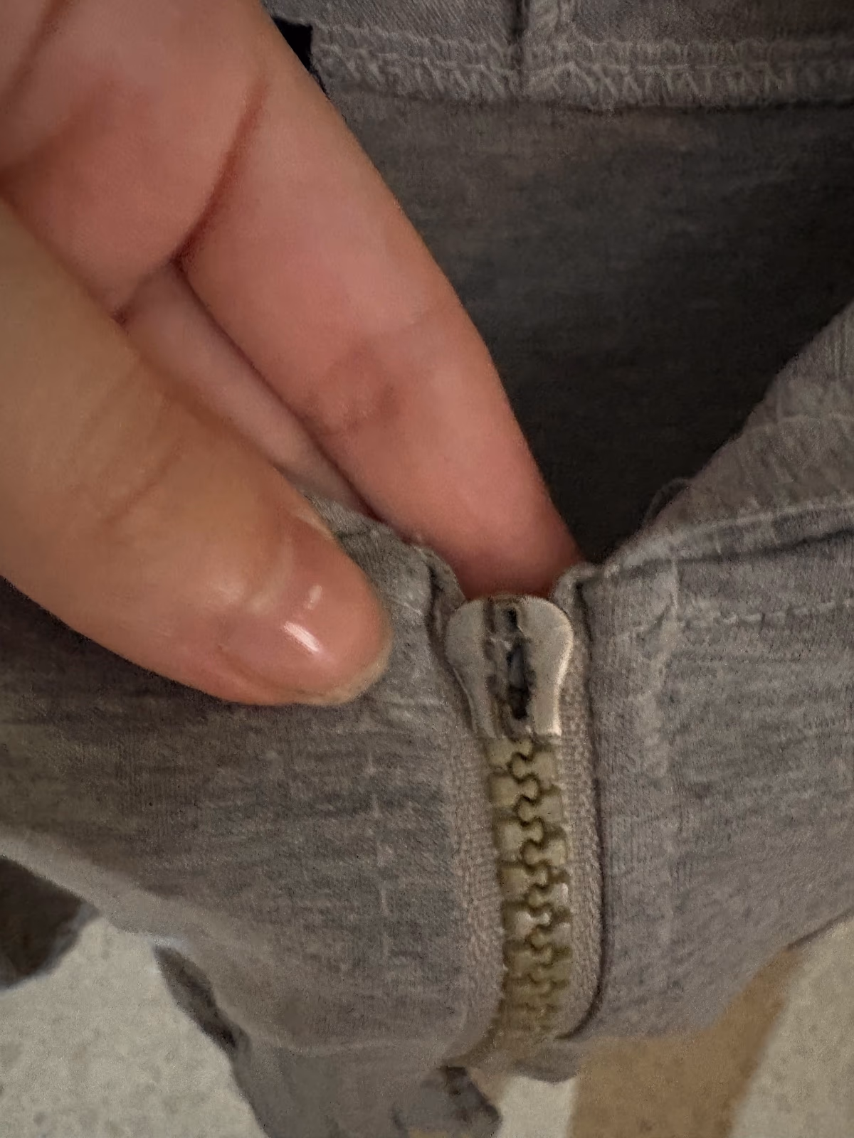 Grey Lightweight Zip Up Hoodie, photo 3