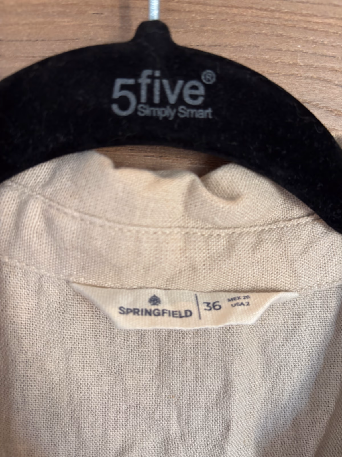 Beige linen blend midi dress, photo 2