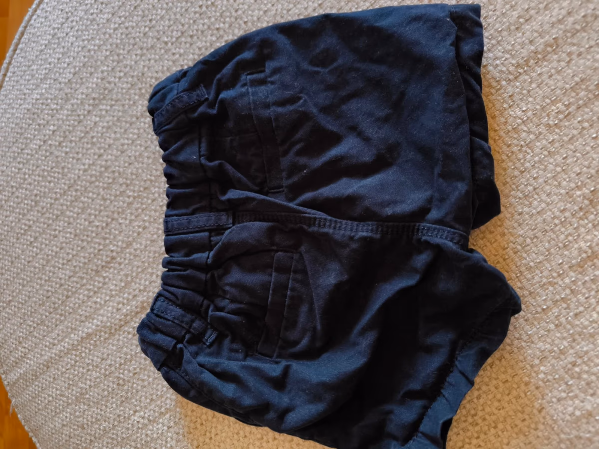 Baby black cotton shorts, photo 2