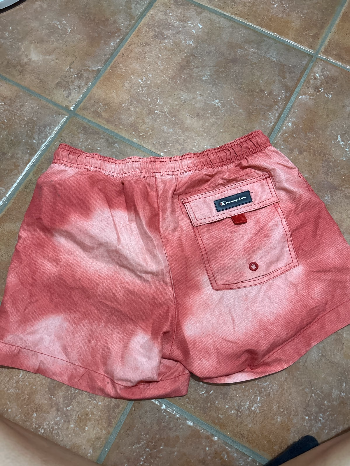 Costume da bagno Champion rosso tie-dye, foto 2