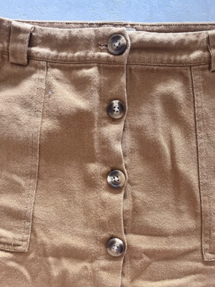 Button Camel  Skirt, photo 4