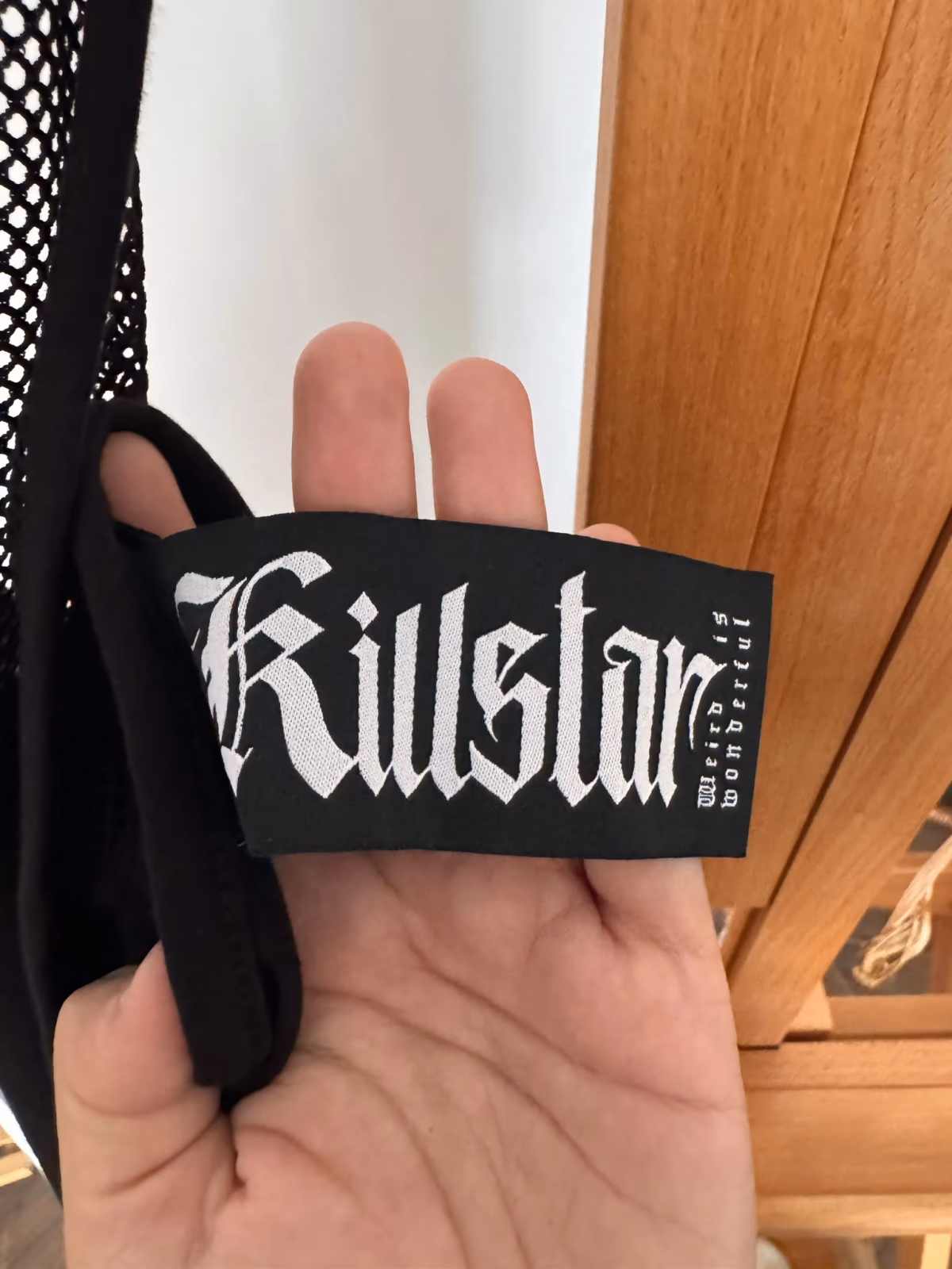 Top de manga larga de malla negra Killstar, foto 2