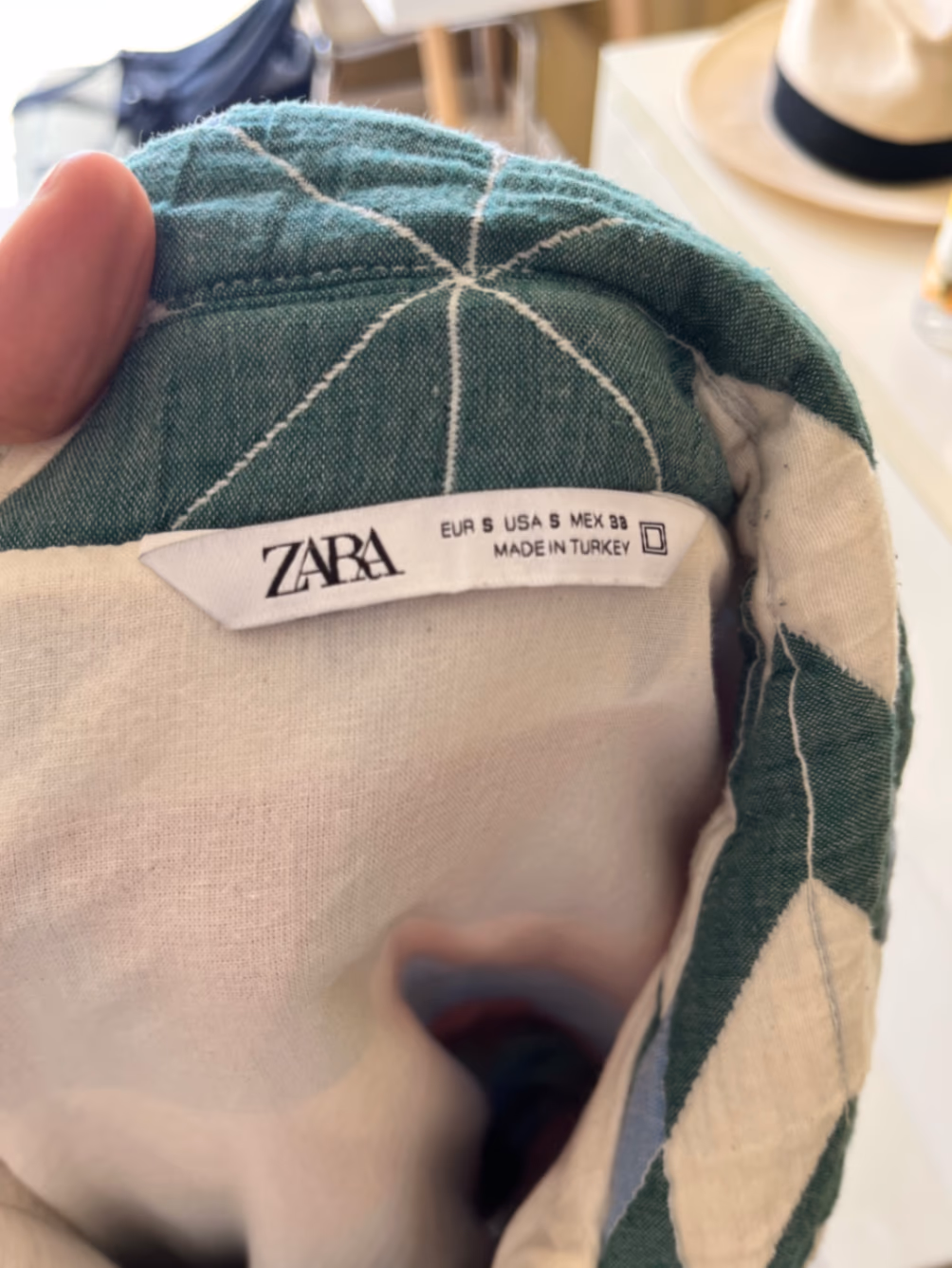 ZARA Quilted Harlequin Pattern Jacket, photo 3