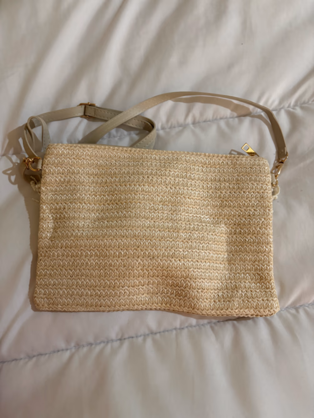 Bolso bandolera de paja tejida, foto 2