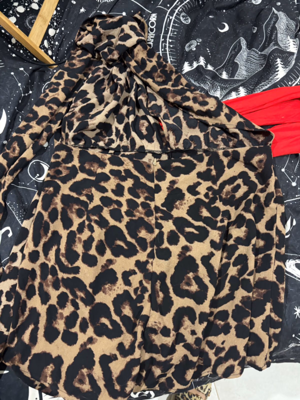 Leopard print sleeveless mini dress, photo 2