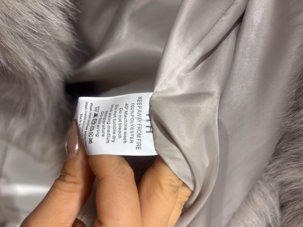 Grey faux fur jacket, photo 3