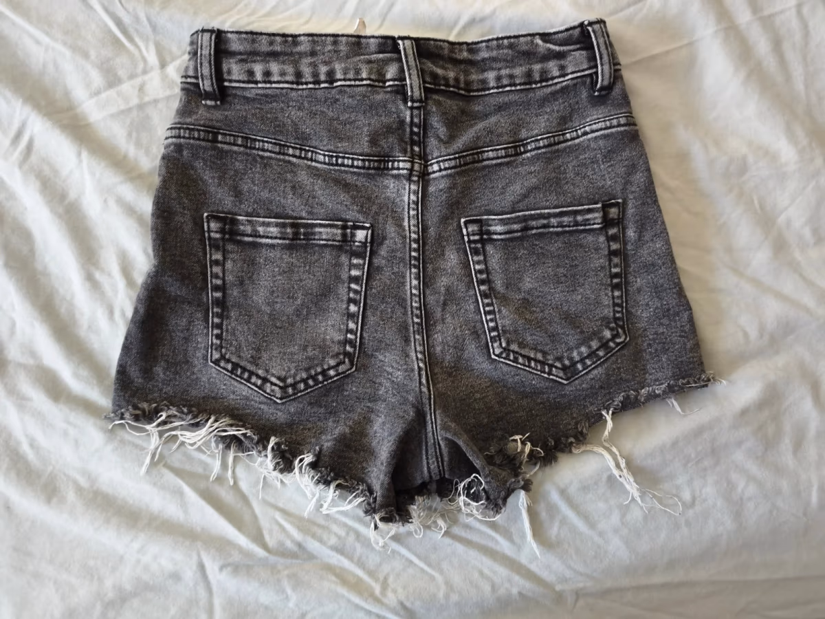 Pantaloncini in denim grigio slavato Tezenis, foto 2