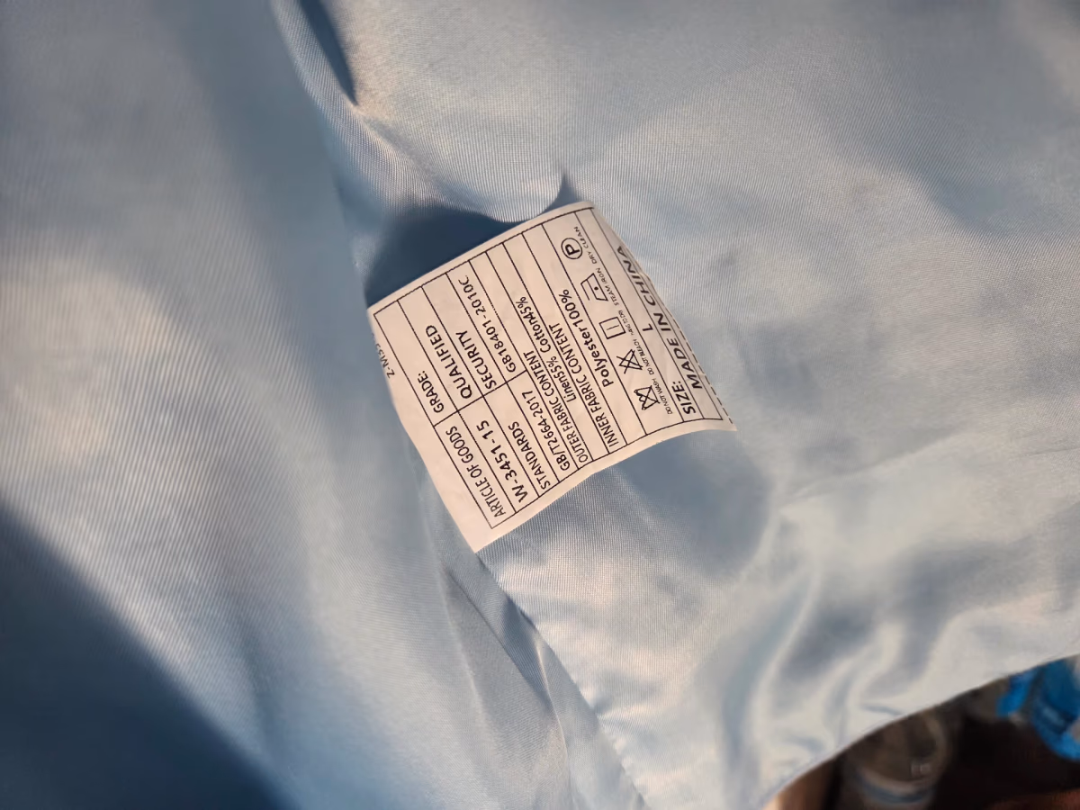 Gilet in misto lino azzurro, foto 4