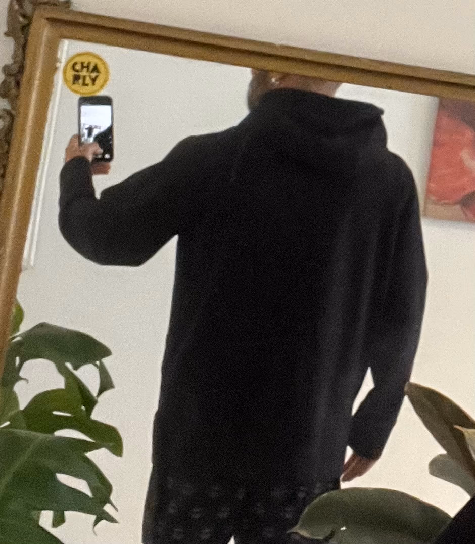 Black Harness Detail Zip Hoodie, photo 7