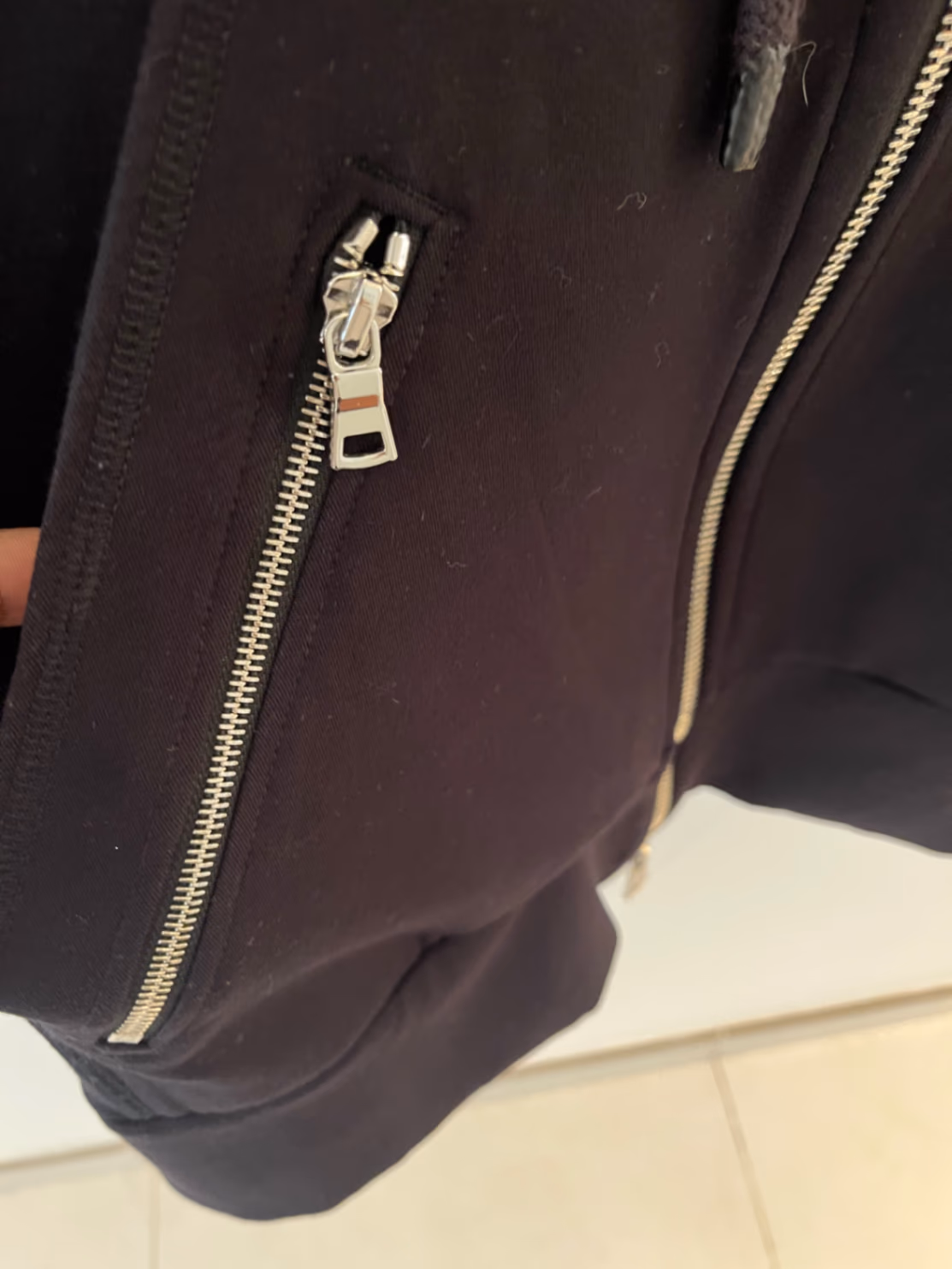 Black Harness Detail Zip Hoodie, photo 4