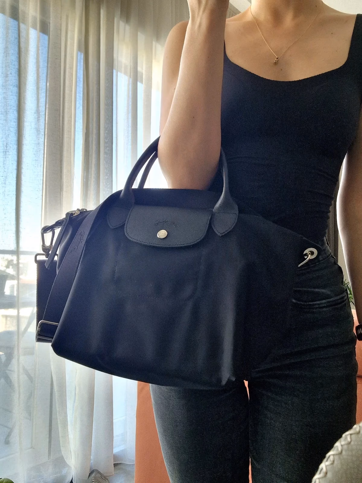 Longchamp Le Pliage Néo Top Handle Bag – Black, photo 3
