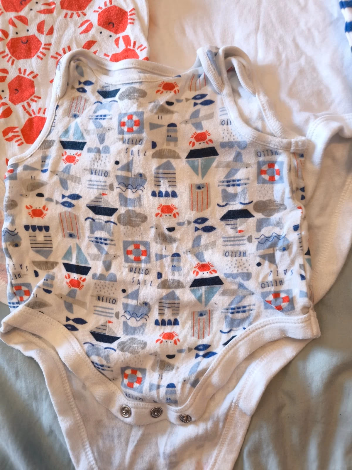 Baby boy nautical baby grows, photo 5