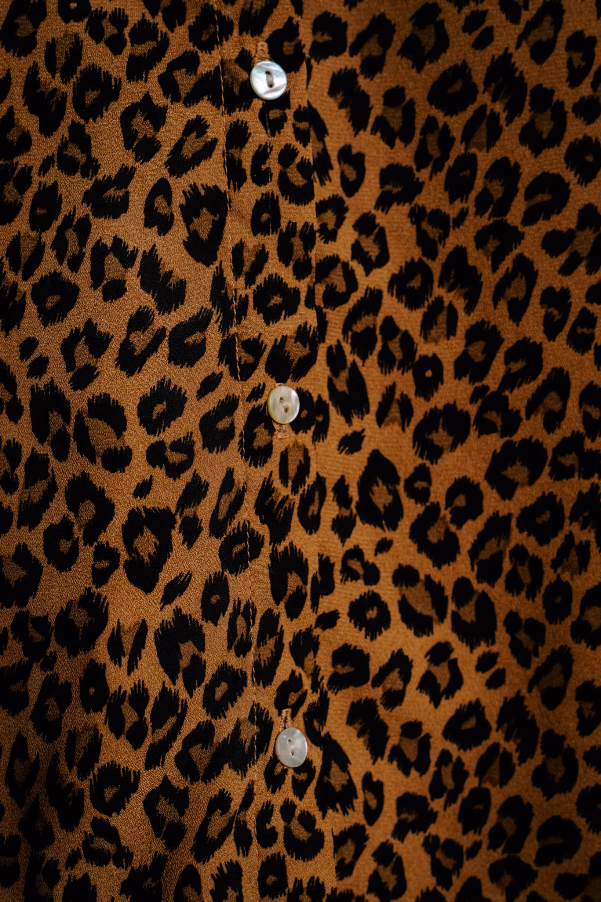 Camisa de botões com padrão de leopardo, fotografia 2