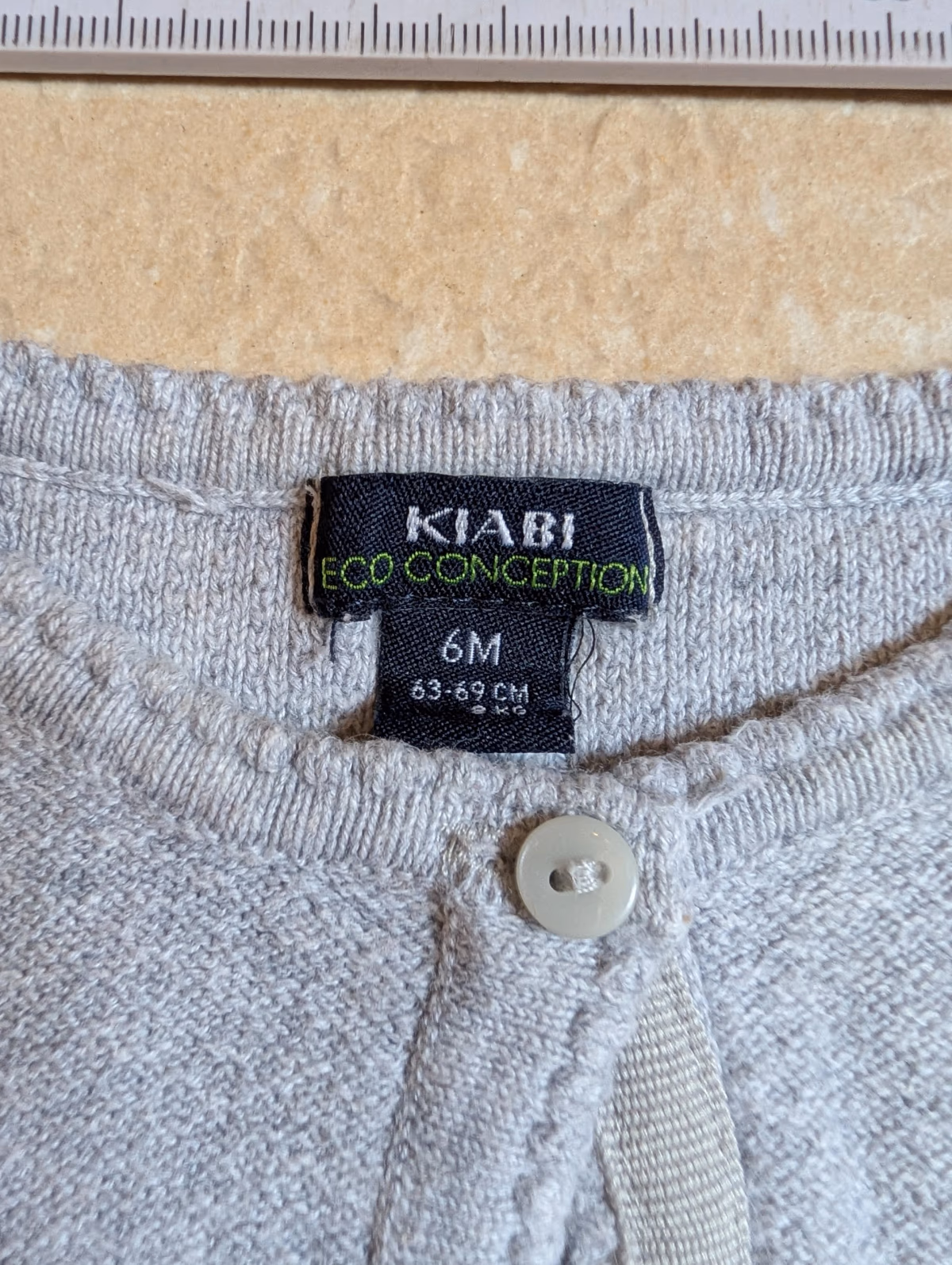 Casaco de malha de algodão para bebé da Kiabi, fotografia 2