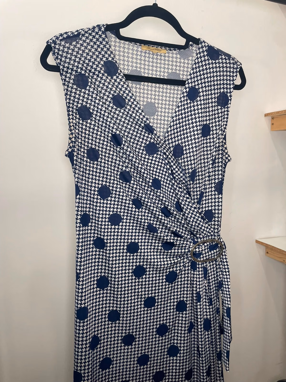 Polka Houndstooth Wrap Dress, photo 7