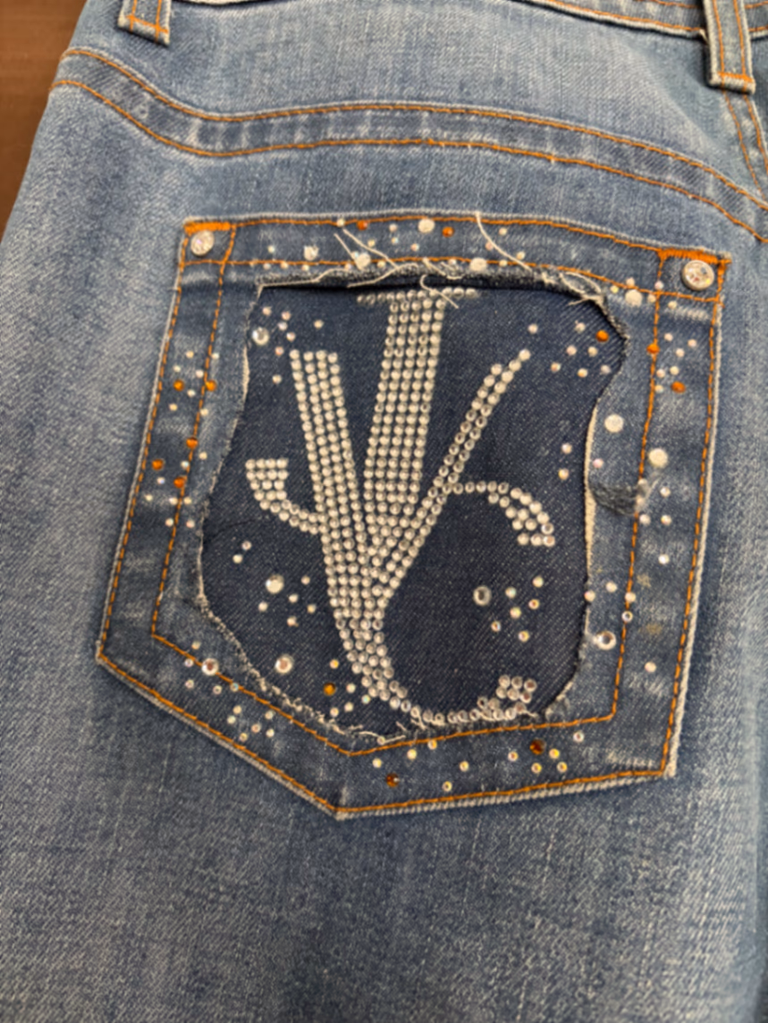 Versace Jeans Couture: vaqueros con adornos, foto 3