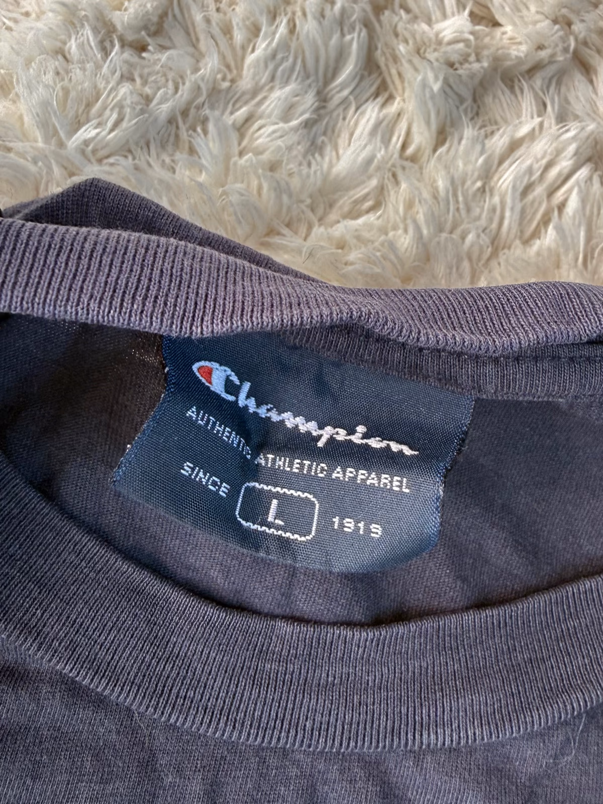 Navy Vintage Champion Oversized Tee, photo 3