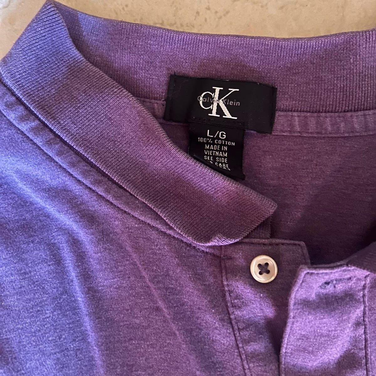 Calvin Klein Purple Polo Shirt, photo 2