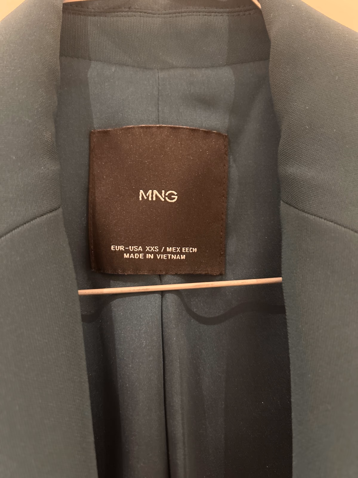 MANGO Tailored Dark Green Button Blazer (XXS), photo 2