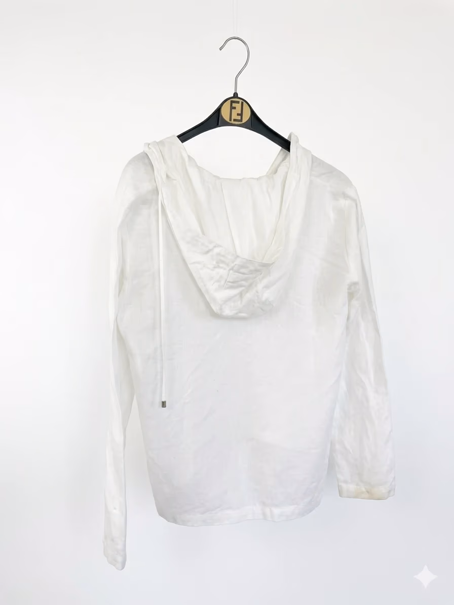 Top con cappuccio in lino Max Mara, foto 2