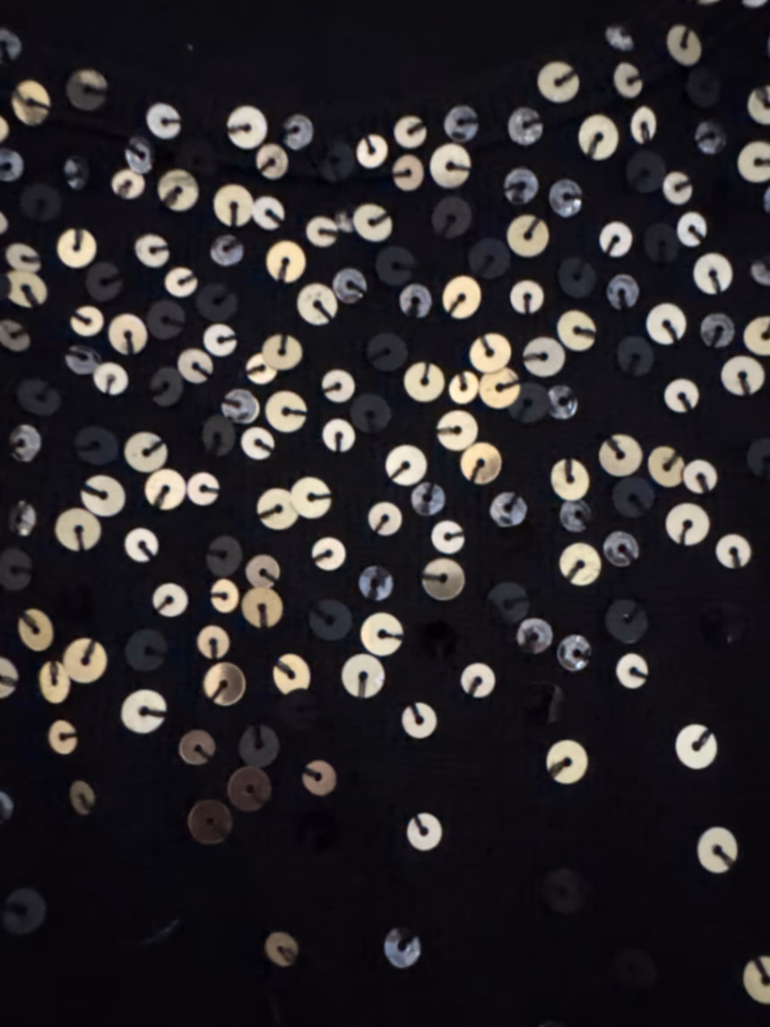 Black Sequin Sleeveless Top, photo 2