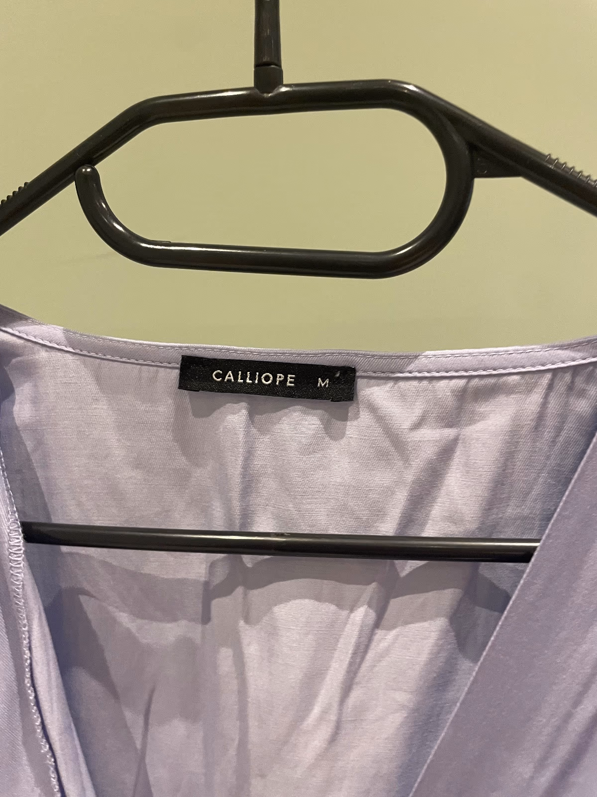 Calliope lilac wrap front top, photo 3