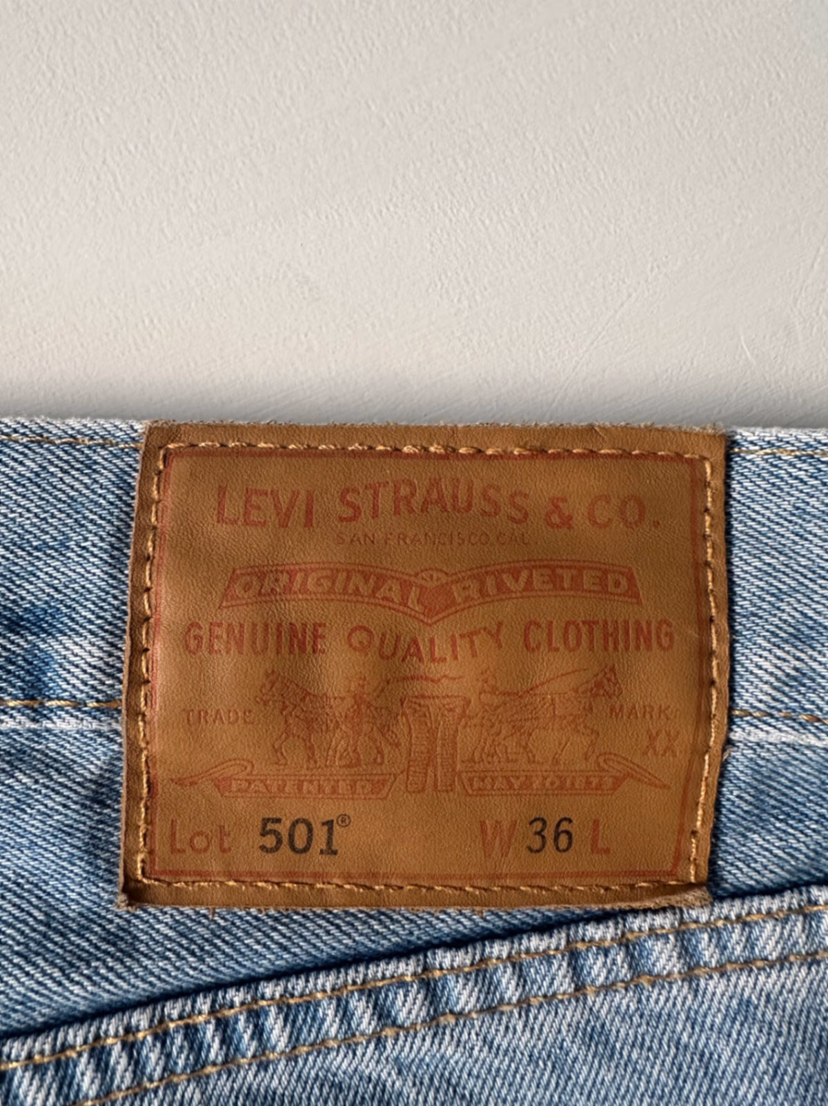 Calções de ganga Levi's 501, fotografia 4