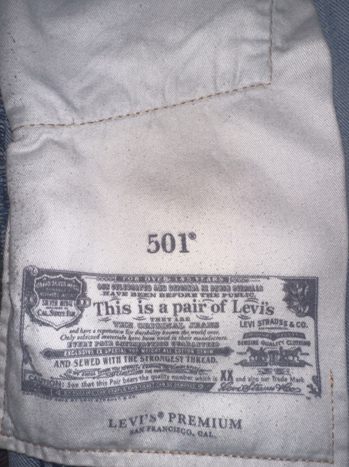 Calções de ganga Levi's 501, fotografia 6