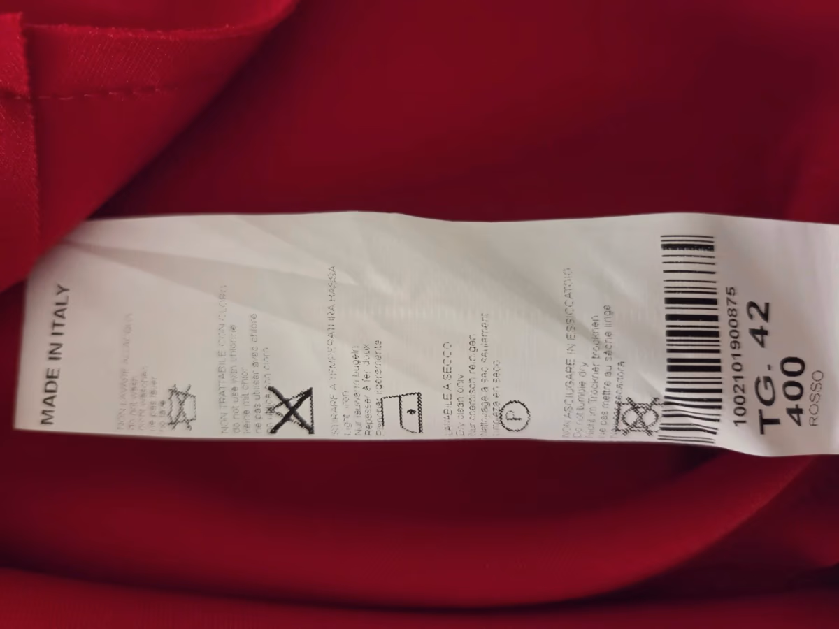 Abito midi rosso di Sandro Ferrone, foto 3