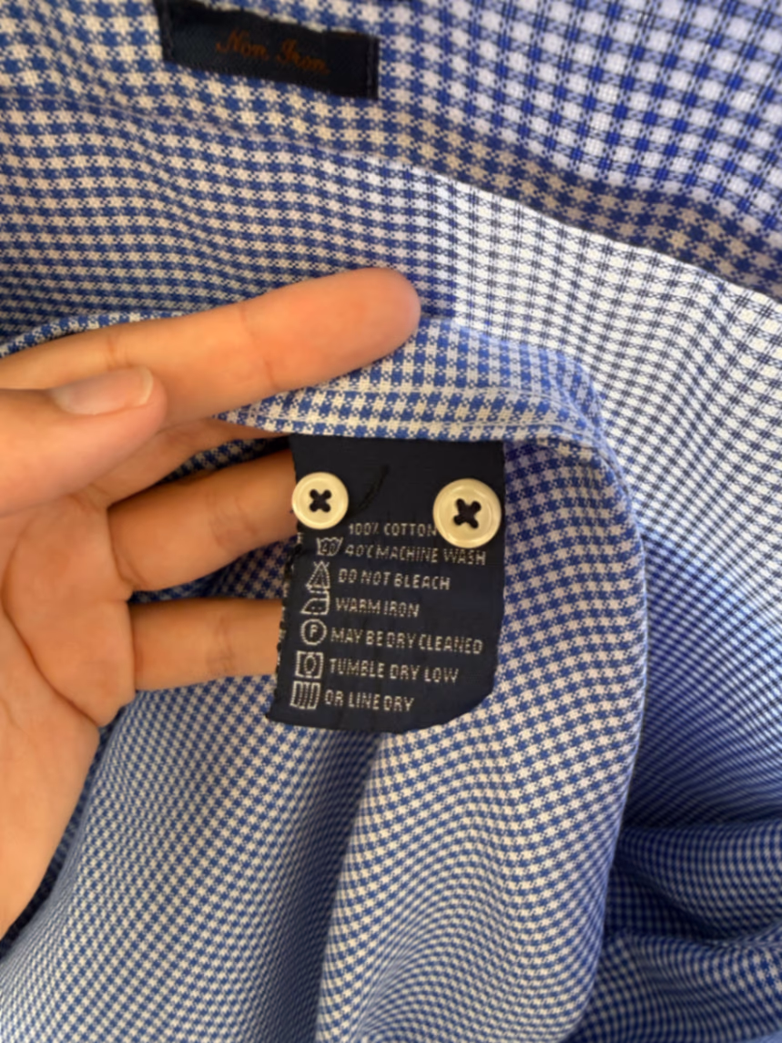 Gagliardi Blue Gingham Shirt, photo 4