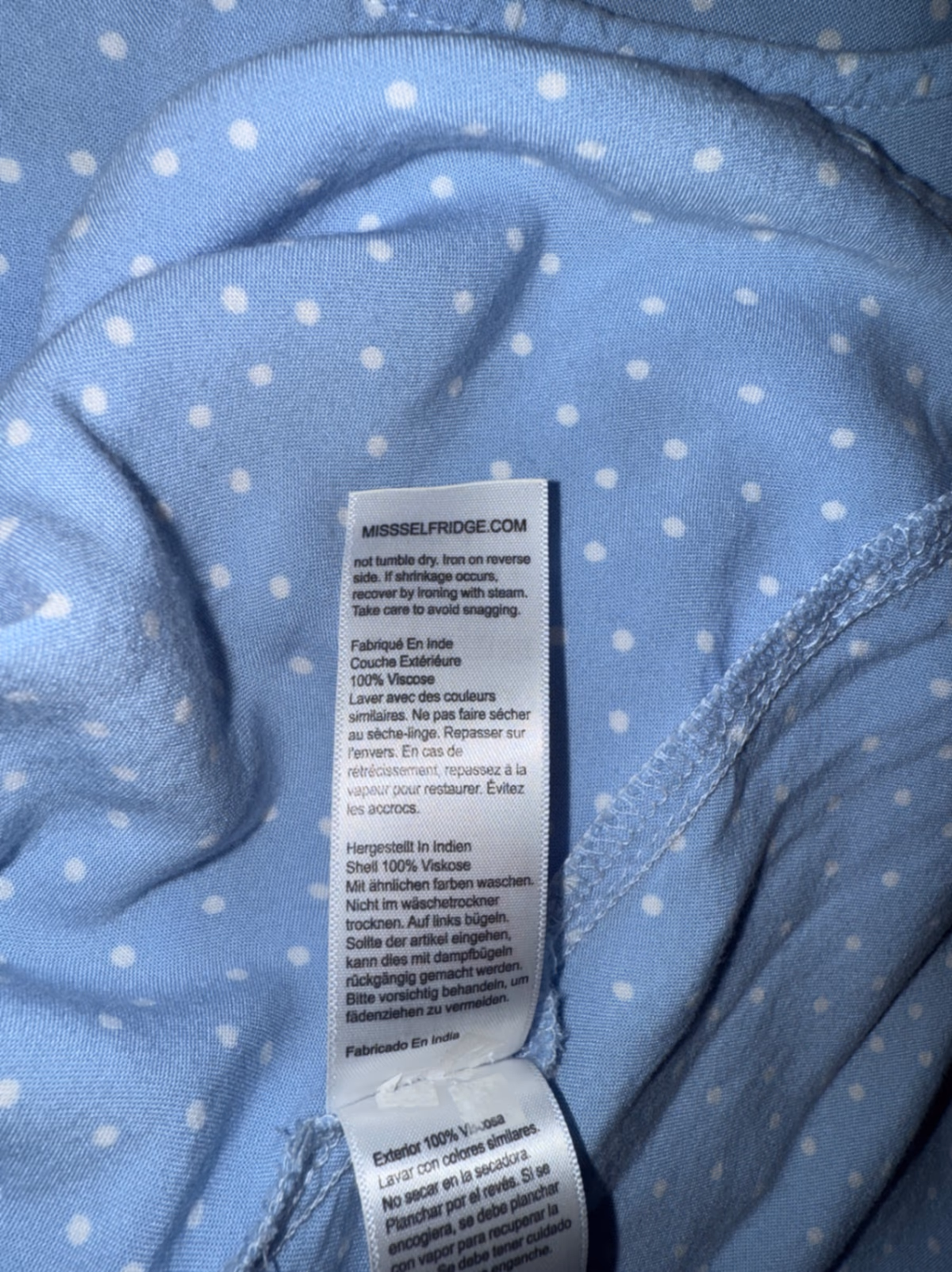 Light Blue Polka Dot Dress, photo 3