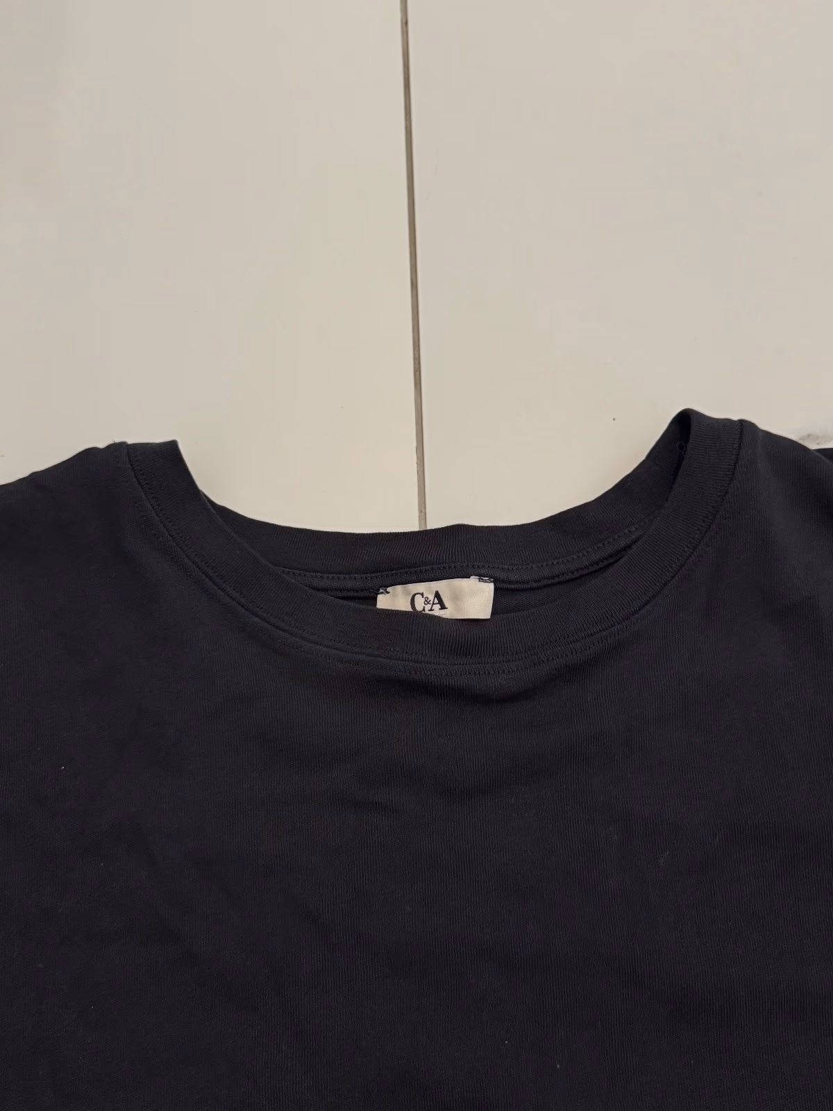Black Basic Cotton T-Shirt, photo 2