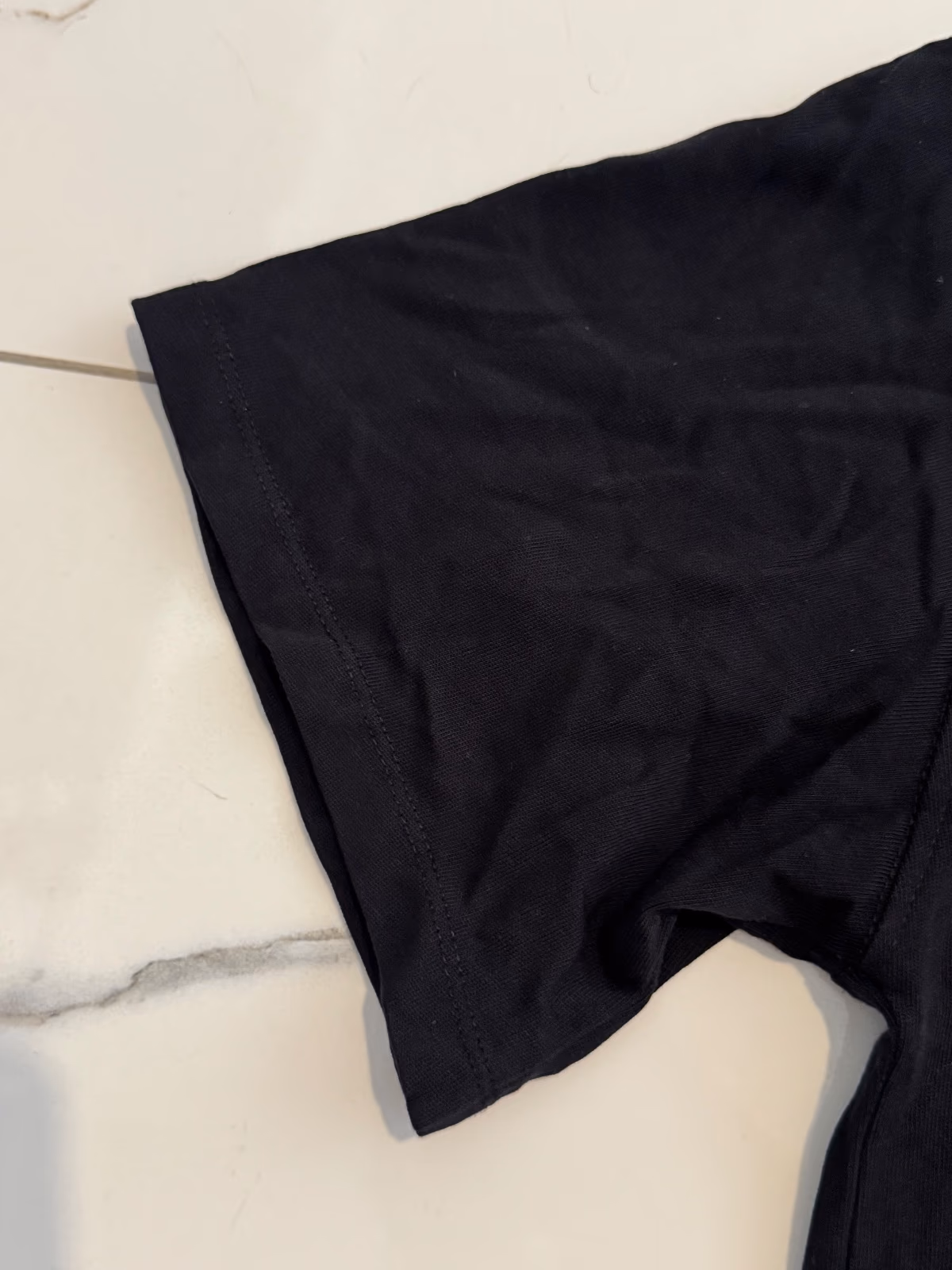 Black Basic Cotton T-Shirt, photo 3