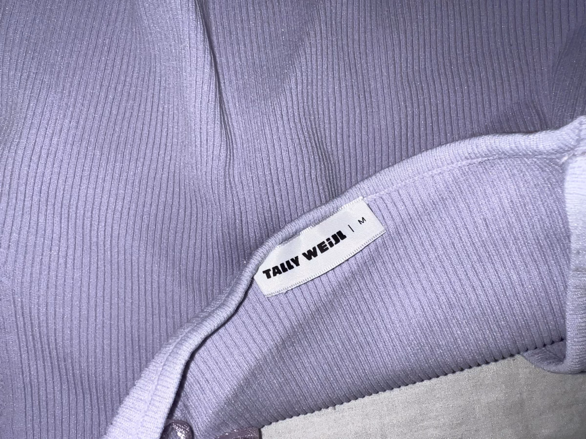 Lilac ribbed cut-out dress, photo 2