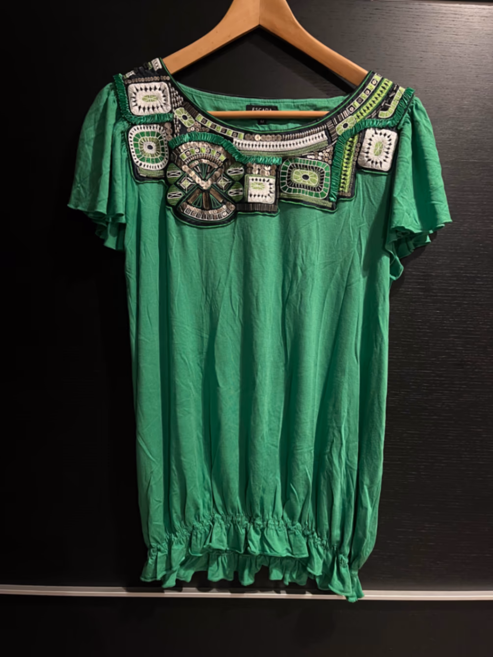 Top verde con decorazioni Escada Sport, foto 2