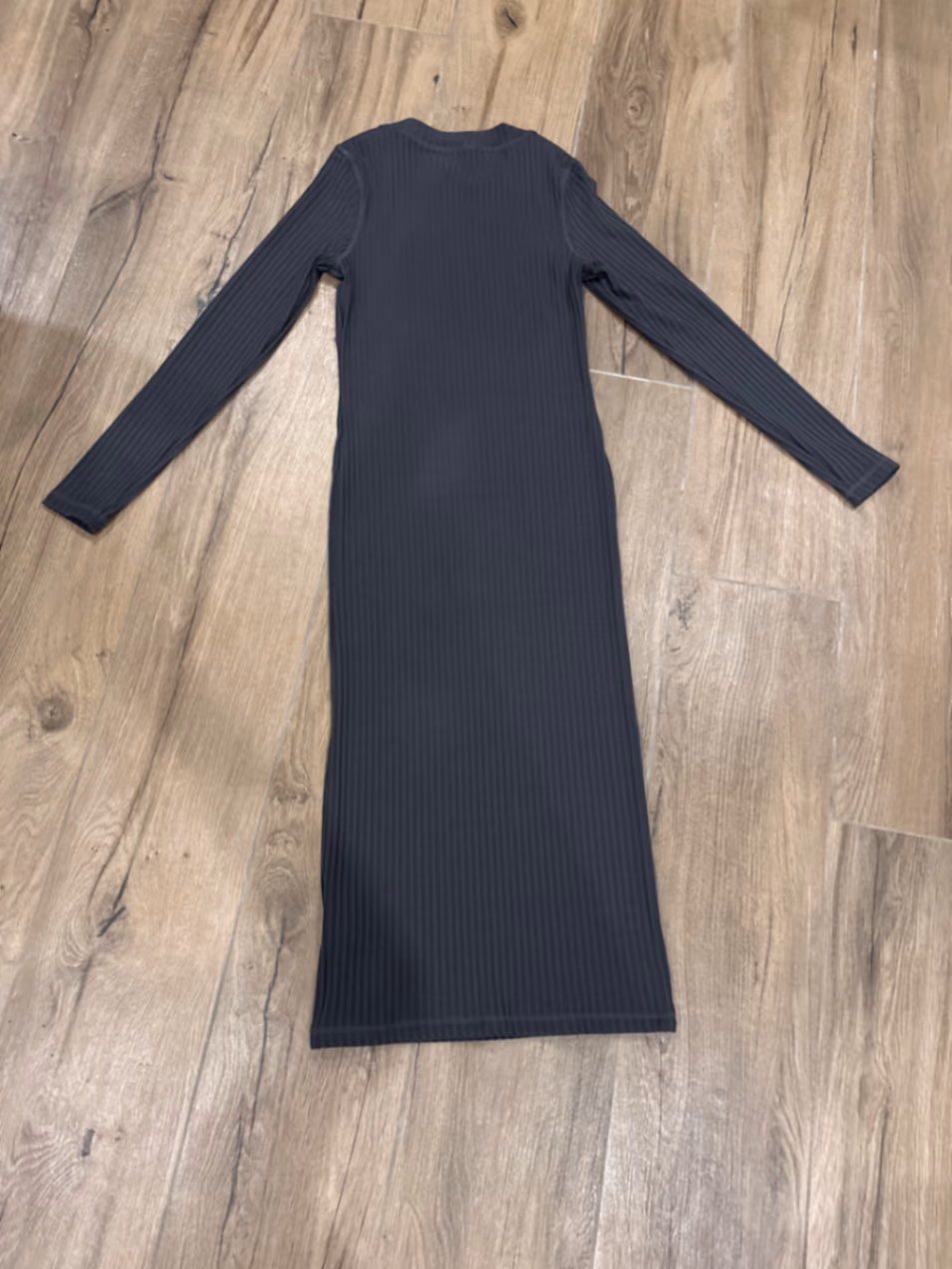Ribbed Long Sleeve Midi Dress, photo 2