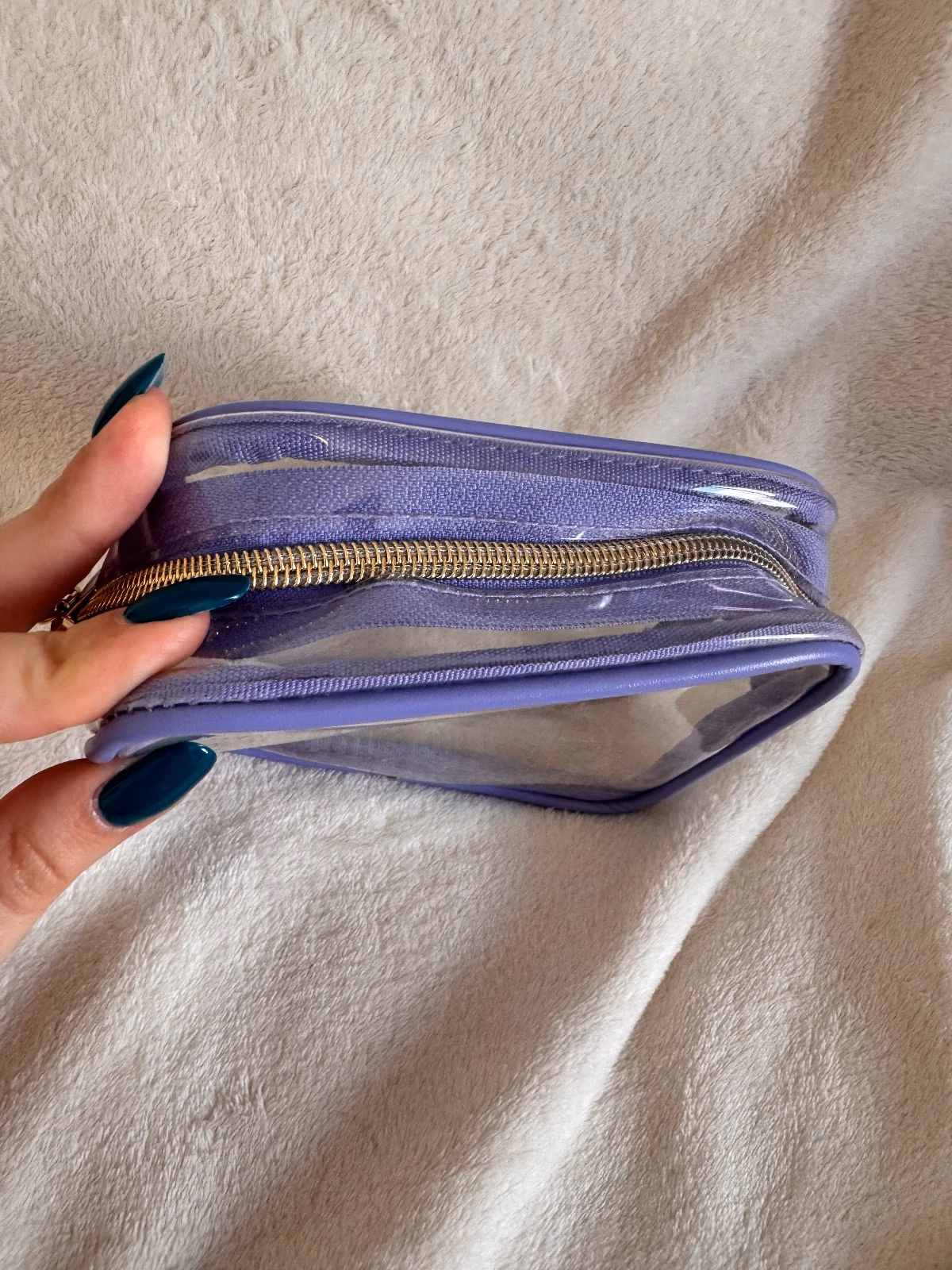 Tatcha Purple Clear Travel Pouch, photo 3