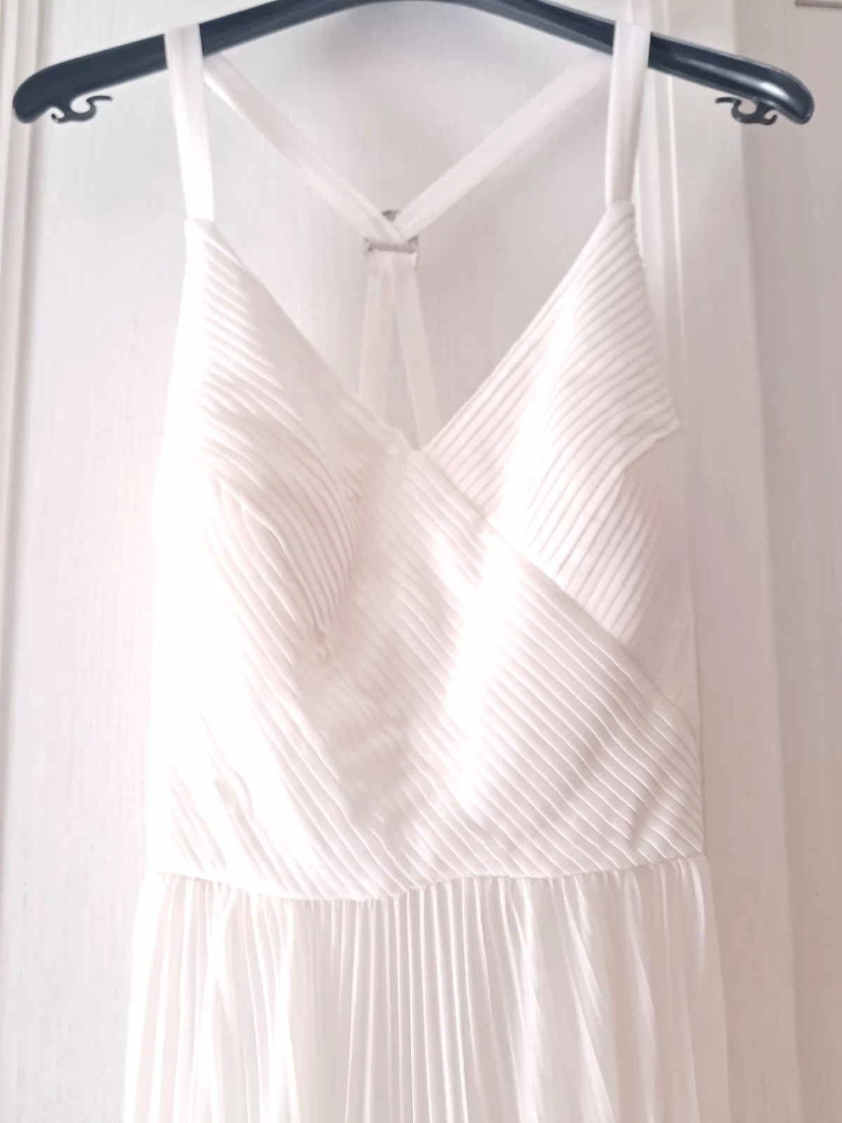Morgan White Pleated Maxi Dress, photo 6